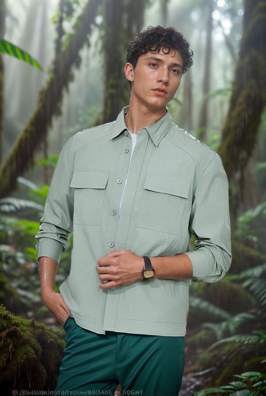 Herren lässige Sommerjacke mit Windschutz R&B