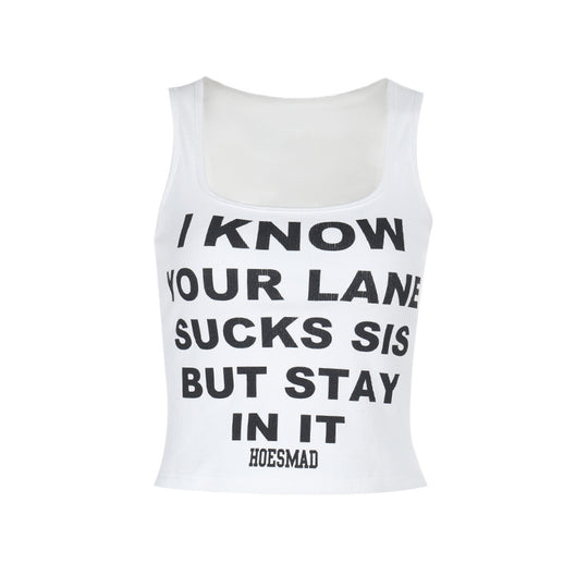 Damen Crop-Top mit Schriftzug und verspieltem Design R&B