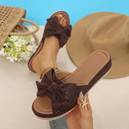 Damen Bequeme Sandalen mit modischem Schleifen-Design R&B