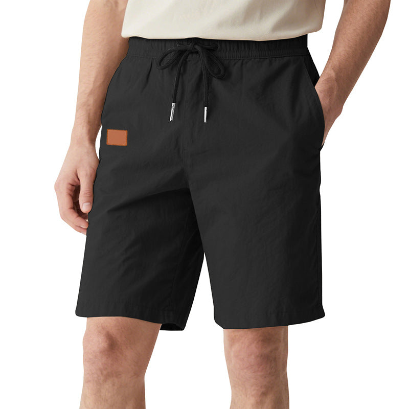 Herren nan schnelltrocknende Badeshorts im Bermuda-Schnitt mit elastischem Bund und Kordelzug R&B