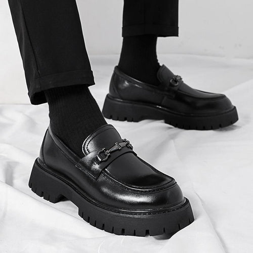Herren Modische Loafers mit robustem Sohlenprofil und edler Schnallenverzierung R&B