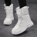 Damen Sportliche Winterstiefel mit hohem Schaft und rutschfester Sohle