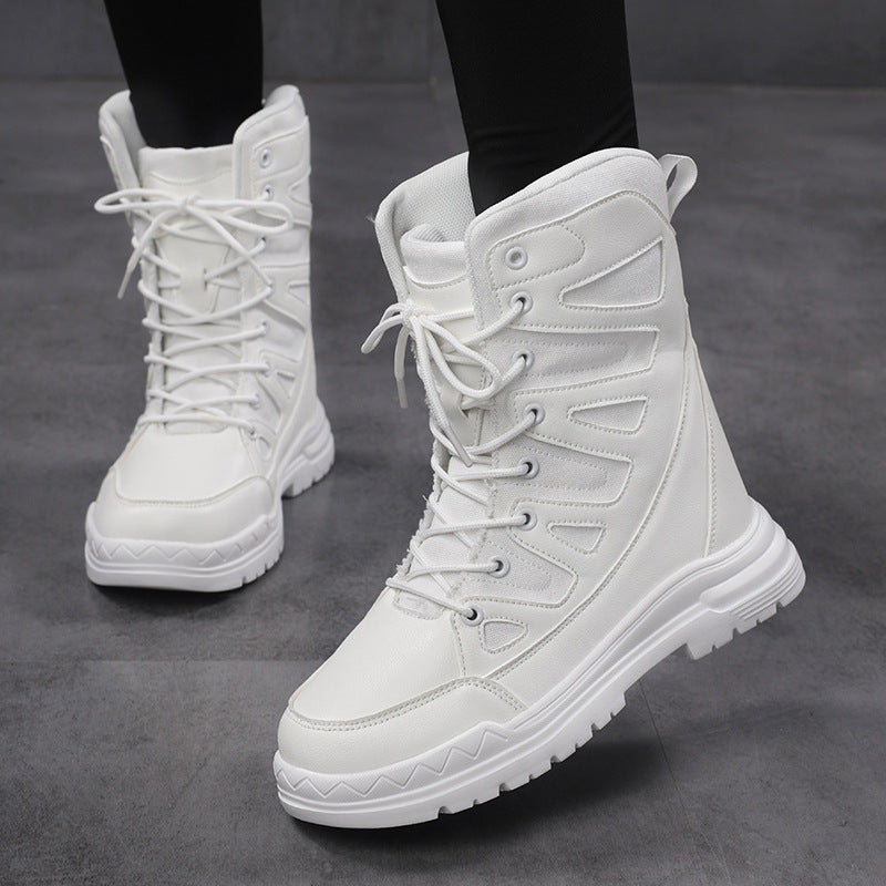 Damen Sportliche Winterstiefel mit hohem Schaft und rutschfester Sohle