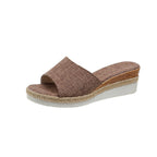 Damen Wedgesandalen mit eleganter Jute-Details