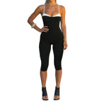 Damen eleganter Overall mit Büstenlage und verstellbaren Trägern R&B