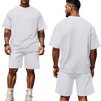 Herren lässiges Kurzarm-Set mit bequemer Passform und stylischem Design R&B