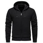 Herren moderne Kapuzenjacke mit strukturierter Oberfläche und weichem Innenfutter R&B