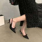 Damen Slingpumps mit eleganter Raffung
