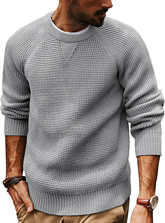 Herren strukturiertes Pullover mit lässigem Schnitt R&B
