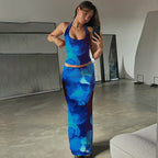 Damen Elegantes Maxikleid mit verführerischem Halterneck R&B