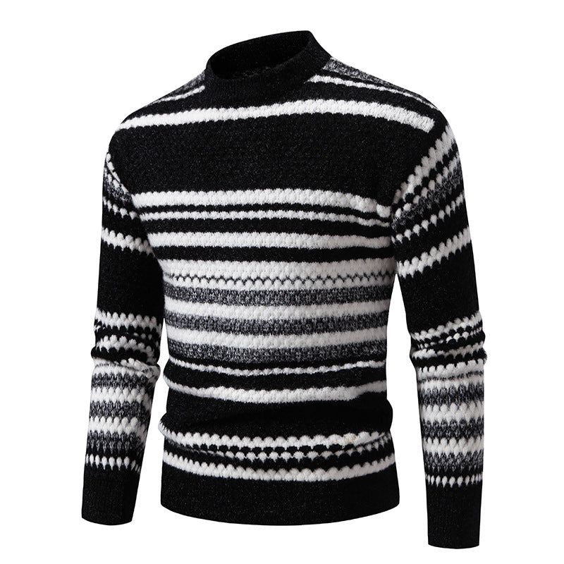 Herren Strickpullover mit strukturiertem Muster