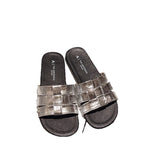 Damen Mode-Sandalen mit glänzendem Riemen-Design EB