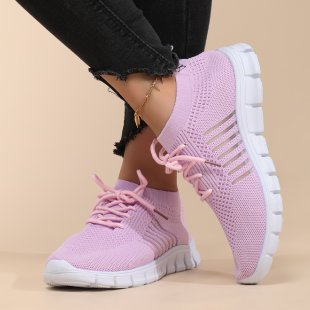 Damen atmungsaktive Freizeit-Sneakers mit flexiblem Obermaterial R&B
