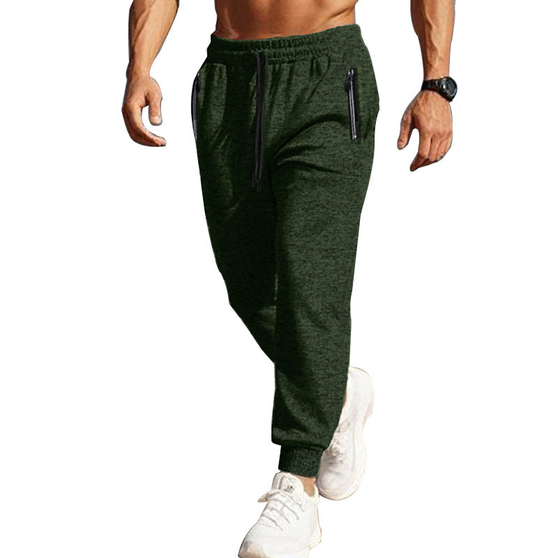 Herren Sportliche Jogginghose mit seitlichen Reißverschlusstaschen R&B