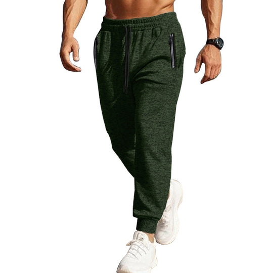 Herren Sportliche Jogginghose mit seitlichen Reißverschlusstaschen R&B