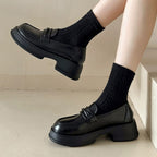 Damen Stilvolle Loafers mit robuster Plateausohle R&B