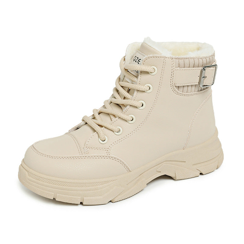 Damen Winterliche High-Top Sneaker mit weichem Fleece-Futter R&B