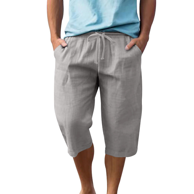 Herren leichte Freizeithose mit elastischem Bund und praktischen Taschen R&B