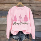 Damen gemütlicher Christmas Sweatshirt mit festlichem Print