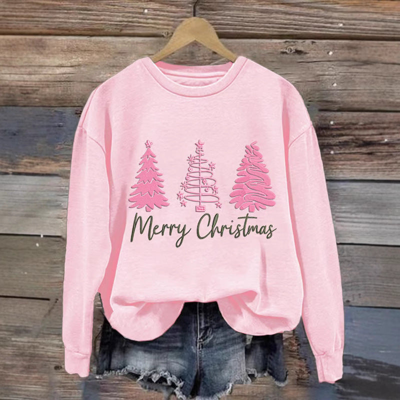 Damen gemütlicher Christmas Sweatshirt mit festlichem Print