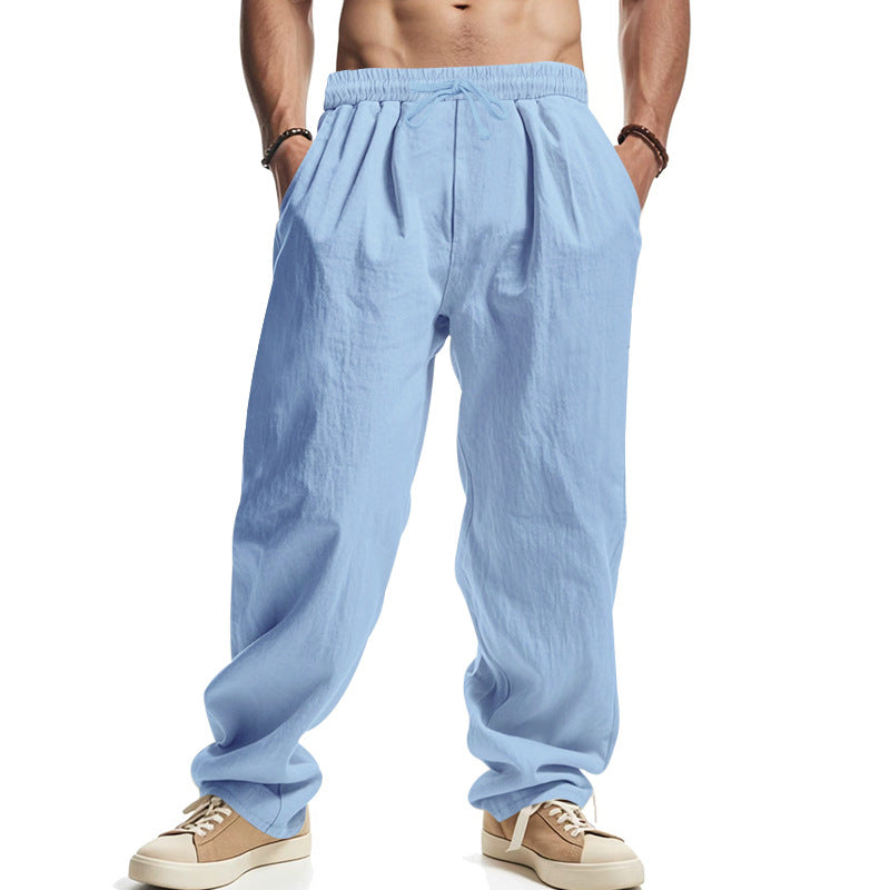 Herren luftige Freizeithose mit elastischem Bund und praktischen Seitentaschen R&B