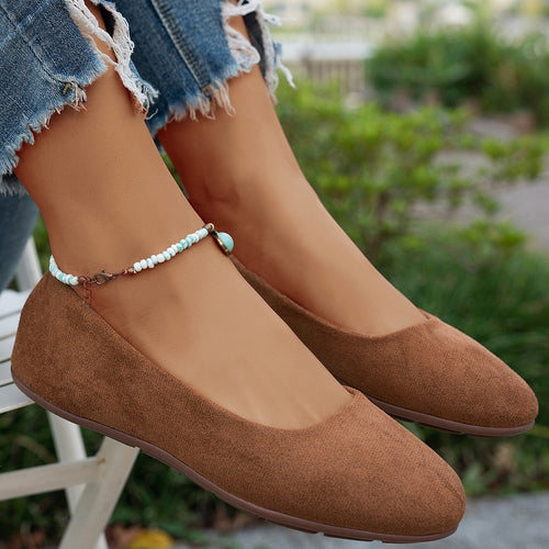 Damen Ballerinas aus weichem Wildleder R&B