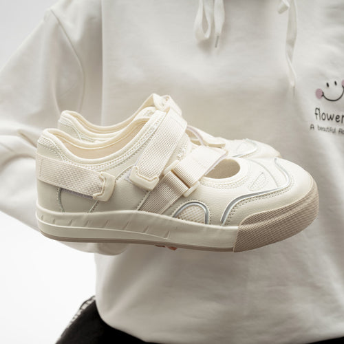 Damen Sneakers mit praktischem Klettverschluss und atmungsaktiver Oberflächenstruktur R&B