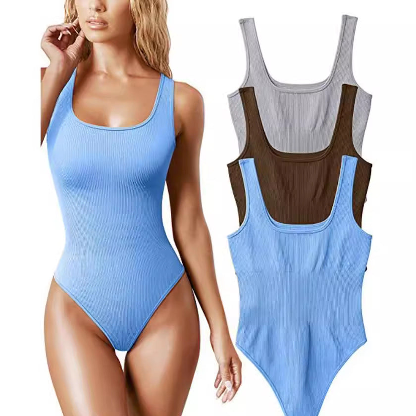 Damen Stylischer Einteiler mit Rippstruktur R&B