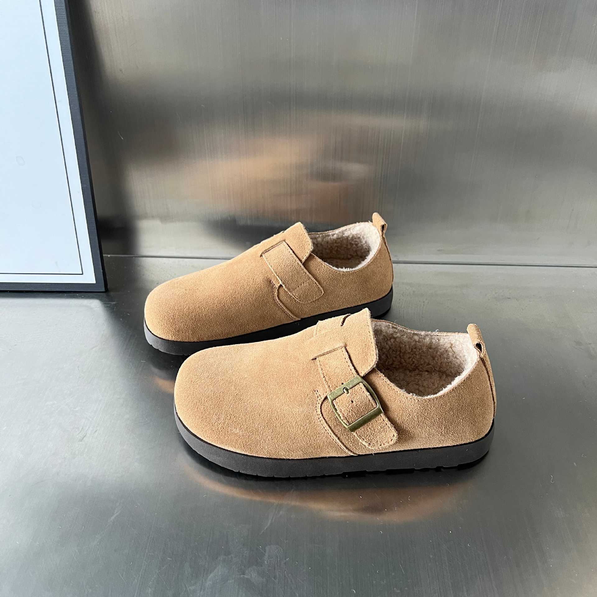 Damen gemütliche Clogs mit weichem Innenfutter und verstellbarem Riemen R&B