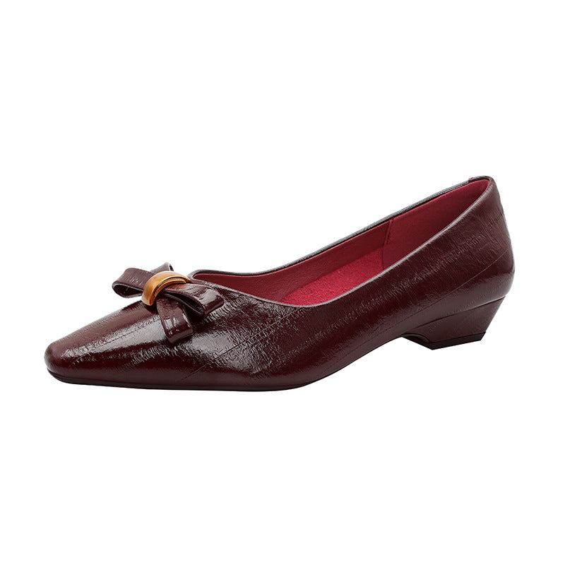 Damen Ballerinas mit eleganter Schleifenapplikation