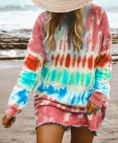 Damen Oversized Tunika-Wollkleid R&B