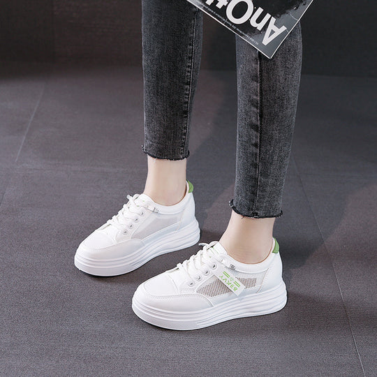 Damen sportliche Sneaker aus atmungsaktivem Material mit bequemer Dämpfung R&B