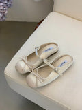 Damen Ballerinas mit modischem Riemchen und eleganter Schleifenapplikation R&B
