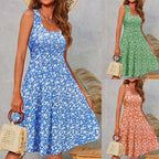Damen Blumenmuster Sommerkleid R&B