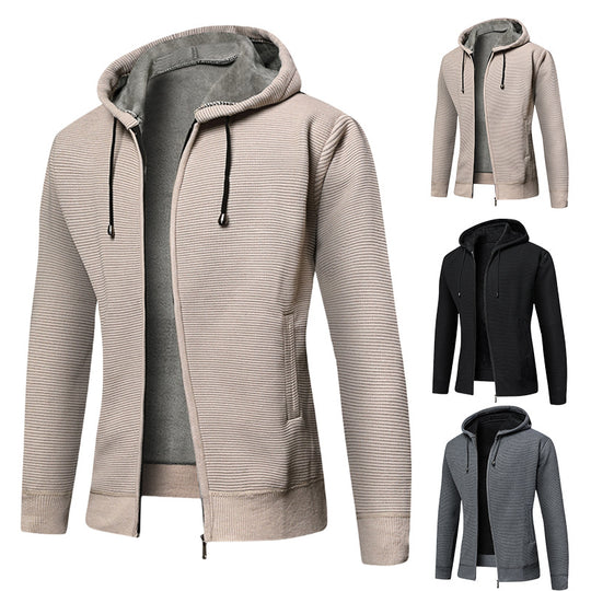 Herren gefütterte Kapuzenjacke mit hohem Komfort und cleverem Design R&B