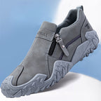 Damen Slip-On Freizeitschuhe mit rutschfester Sohle und praktischem Reißverschluss