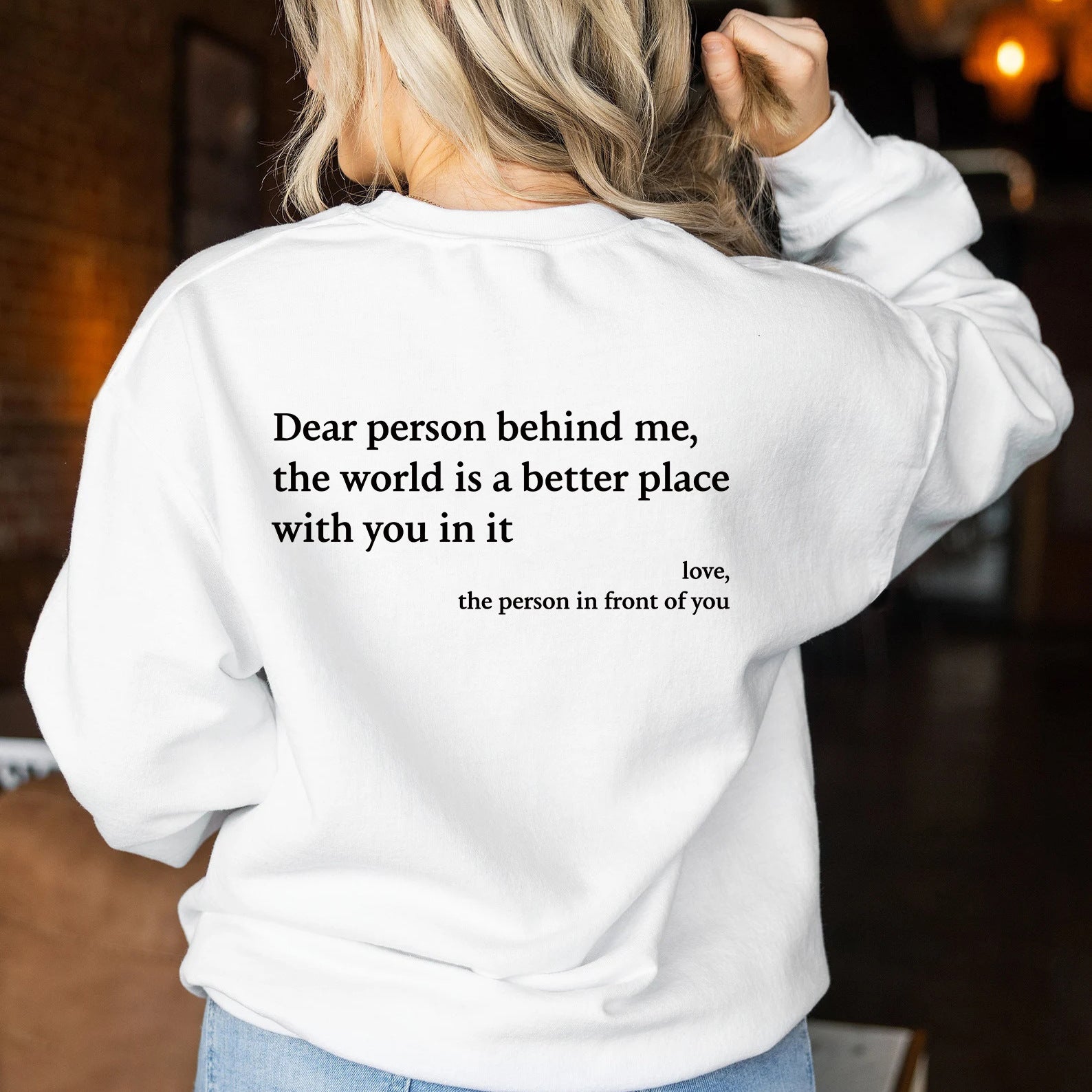 Damen Sweatshirt mit inspirierendem Schriftzug