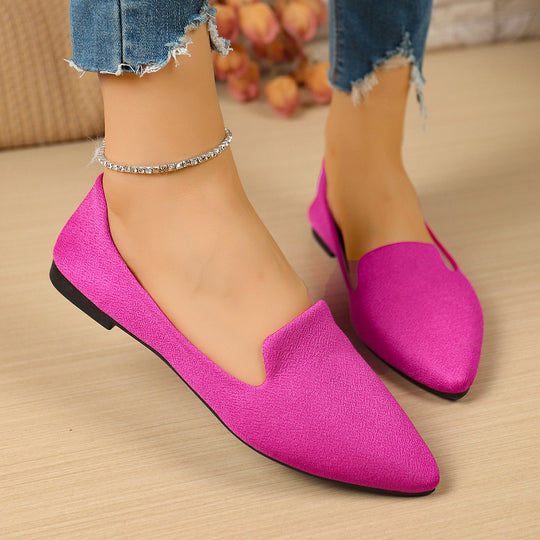 Damen spitz zulaufende Ballerinas mit elegantem Design R&B