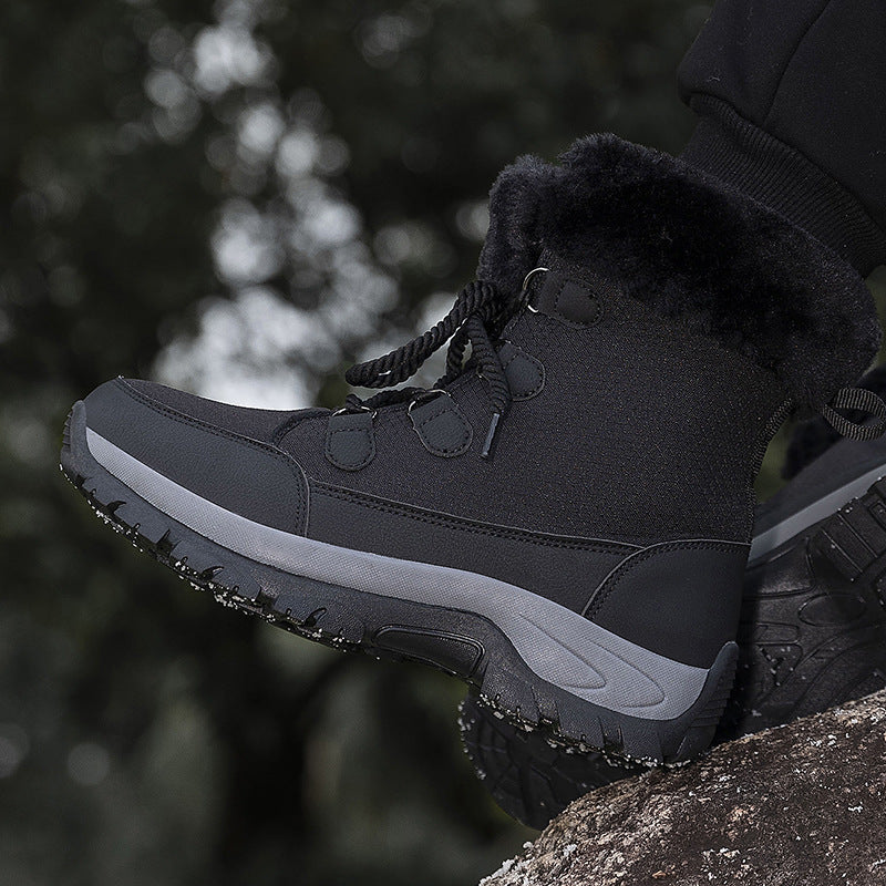 Damen Fleecegefütterte Winter-Boots mit rutschfester Sohle und hohem Knöchelschutz R&B