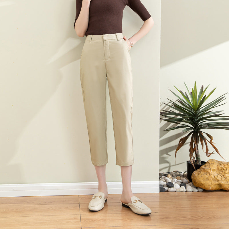 Damen Chino Stoffhose mit schmalem Schnitt