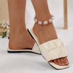 Damen Trendige Slipper mit geriffeltem Vorderteil und komfortabler Sohle R&B
