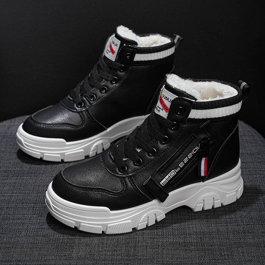 Damen modische Winterstiefel mit kuscheligem Innenfutter und robustem Profil R&B