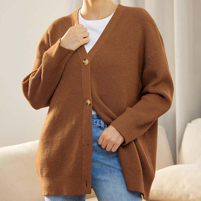 R&B | Klassische Strick-Strickjacke für Alltag