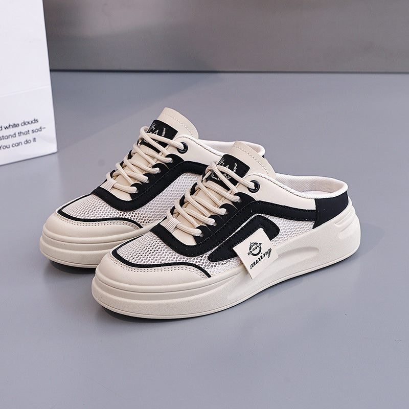 Damen komfortable Sneaker mit atmungsaktivem Mesh-Obermaterial und dämpfender Sohle R&B