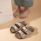 Damen modische Clogs mit doppeltem Riemchen R&B
