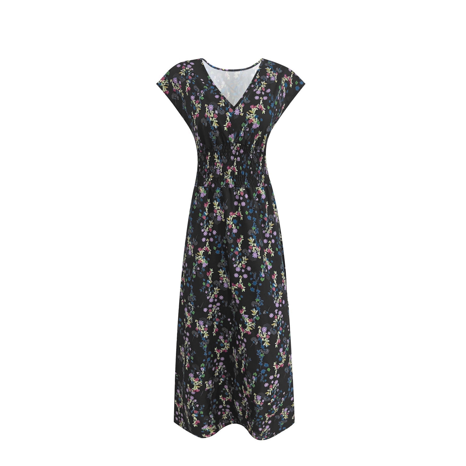 Damen Maxi-Kleid mit floralem Paisley-Muster und schmeichelndem Schnitt R&B