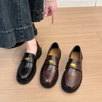Damen Mokassins mit eleganter Schnalle und kunsthandwerklichem Design R&B
