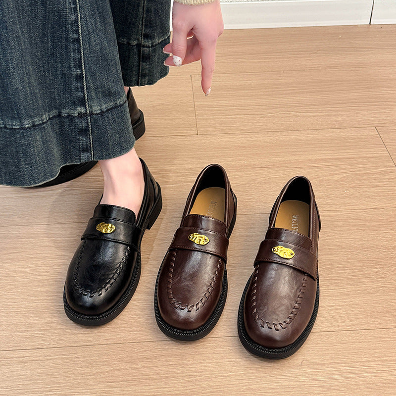 Damen Mokassins mit eleganter Schnalle und kunsthandwerklichem Design R&B