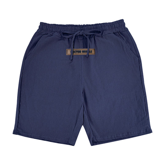 Herren lässige Strandshorts mit elastischem Bund und verstellbarem Kordelzug R&B