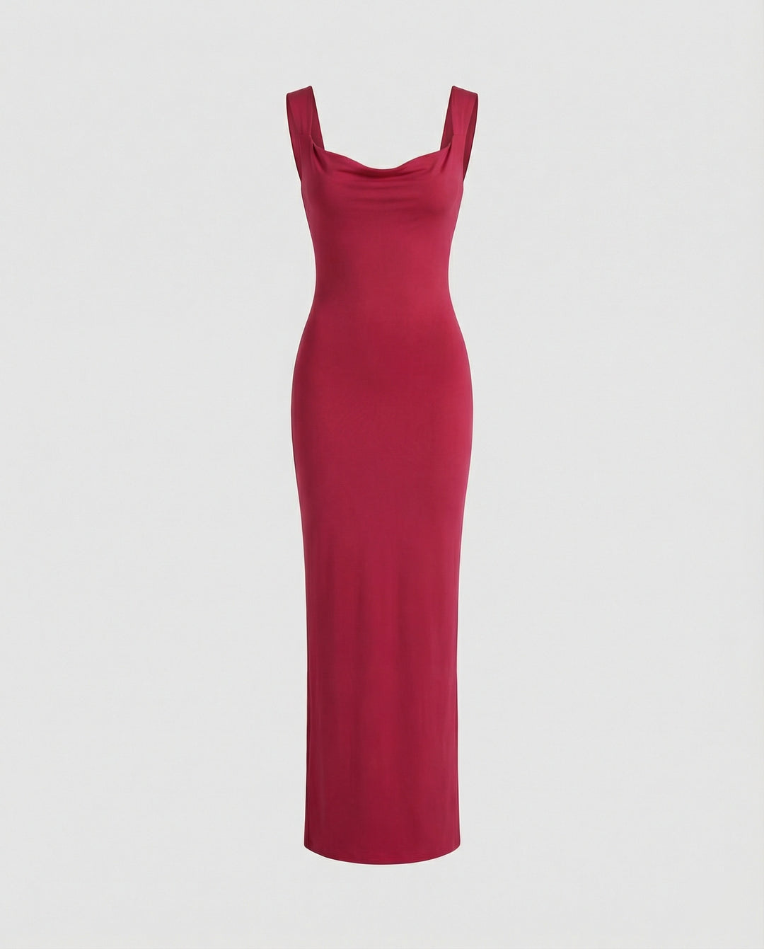 Figurbetontes Abendkleid lang mit tiefem Ausschnitt